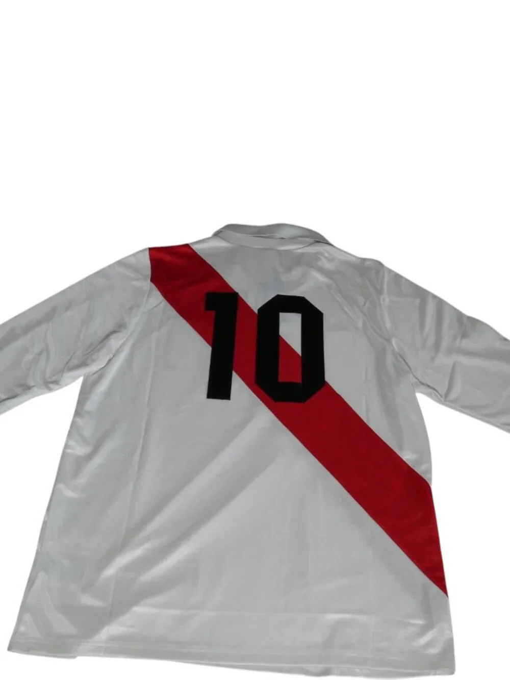 Adidas Men's Peru FPF 10 Jersey JI7634 White/Red Size XL Retro Soccer Shirt